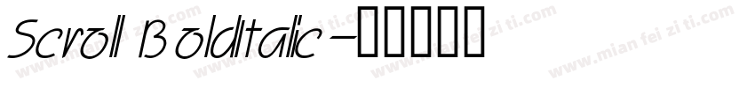 Scroll BoldItalic字体转换